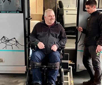 Livraison camping-car aménagé pour personne tétraplégique